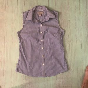 Banana Republic Sleeveless Oxford Non-Iron